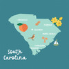 25 Pack - Echo Park Our United States Cardstock 12"X12"-South Carolina - 5A003HYV-1HD87