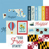 25 Pack - Echo Park Our United States Cardstock 12"X12"-Maryland - 5A003HYV-1HD7Y - 810208641413