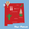 25 Pack - Echo Park Our United States Cardstock 12"X12"-New Mexico - 5A003HYV-1HD8T