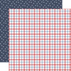 25 Pack - Echo Park All American Cardstock 12"X12"-Patriotic Plaid - 5A003J1W-1HD8Z - 810208644582