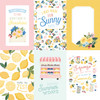 25 Pack - Carta Bella Lemonade Cardstock 12"X12"-4x6 Journaling Cards - 5A003HW9-1HD38