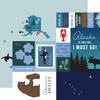 25 Pack - Echo Park Our United States Cardstock 12"X12"-Alaska - 5A003HYV-1HD4J - 810208641239