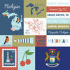 25 Pack - Echo Park Our United States Cardstock 12"X12"-Michigan - 5A003HYV-1HD4Z