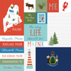 25 Pack - Echo Park Our United States Cardstock 12"X12"-Maine - 5A003HYV-1HD59