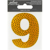 6 Pack - Jolee's Number Sticker-#9 Gold - 5A003HKZ-1HCSB - 191648189858