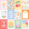 25 Pack - Echo Park Our Groovy Summer Cardstock 12"X12"-3x4 Journaling Cards - 5A003HWP-1HD1D