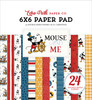 3 Pack - Echo Park Double-Sided Paper Pad 6"X6"-Mouse And Me - 5A003HNC-1HCTP - 810208640393