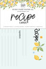 3 Pack - Echo Park Recipe Cards 4"X6"-Lemondade - 5A003HTQ-1HD2N - 810208642106