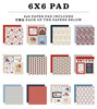 Carta Bela Double-Sided Paper Pad 6"X6"-Americana Summer - 5A003HWG-1HD0R