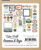 Echo Park Frames & Tags Ephemera-It's Time To Travel - 5A003HTX-1HD3K