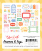 Echo Park Frames & Tags Ephemera-Our Groovy Summer - 5A003HW6-1HD0P