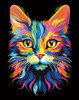 Diamond Dotz Neon Diamond Art Kit 14"X18"-Noir Cat - 5A0030VL-1H2BT