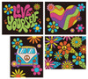 Diamond Dotz Dotzies Flock Diamond Art Kit 8"X10"-Neon Peace & Love - 5A0030VS-1H2BW