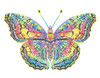 Diamond Dotz Neon Diamond Art Kit 14"X18"-Noir Butterfly - 5A0030VZ-1H2BX