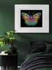 Diamond Dotz Neon Diamond Art Kit 14"X18"-Noir Butterfly - 5A0030VZ-1H2BX