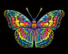 Diamond Dotz Neon Diamond Art Kit 14"X18"-Noir Butterfly - 5A0030VZ-1H2BX