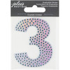 Jolee's Number Sticker-#3 Crystal - 5A003HKP-1HCS0 - 191648189766