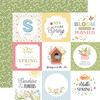 25 Pack - Echo Park In Full Bloom Cardstock 12"X12"-4x4 Journaling Cards - 5A003HGC-1HCND - 810208643370