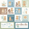 25 Pack - Carta Bella Little Lullabies Baby Boy Cardstock 12"X12"-Monthly Journaling Cards - 5A003HG8-1HCR1