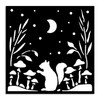 3 Pack - Stamperia Stencil 4.72"X 4.72"-Herbarium Silvae Squirrel - 5A003GFX-1HBHL