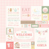25 Pack - Carta Bella Little Lullabies Baby Girl Cardstock 12"X12"-Baby Girl Journaling Cards - 5A003HJG-1HCMT - 810208642342