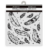 3 Pack - Stamperia Stencil 4.72"X 4.72"-Herbarium Silvae Feather Pattern - 5A003GG2-1HBH6 - 5993110048992
