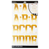 3 Pack - Sticko Alphabet Stickers-STI Gold Glitter Ombr XL ABC - 5A002QSR-1GS18 - 015586039818