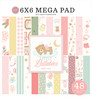 Echo Park Cardmakers Mega Pad 6"X6"-Little Lullabies - Baby Girl - 5A003HFT-1HCR5 - 810208642465