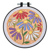Bucilla Mindful Counted Cross Stitch Kit 6" Round-Uplifting Daisies - 5A003GJ6-1HBL3 - 046109492247