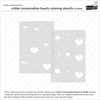 Lawn Clippings Coloring Stencils-Critter Conversation Hearts - 5A003GRV-1HBTR