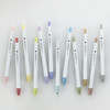 Zebra ClickArt Retractable Felt Tip Marker 0.6mm 12/Pkg-Pastel - 5A003GCJ-1HBC7
