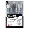 Sakura Moonlight 10 Bold Gelly Roll Pen Set 10/Pkg-Grays - 5A003GF7-1HBGM - 053482506485