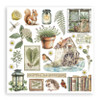 Stamperia Junk Journal And Rub-On Kit-Herbarium Silvae - 5A003GG7-1HBH9