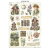 Stamperia Junk Journal Stickers, Cut-outs And Backgrounds-Herbarium Silvae - 5A003GFM-1HBJC