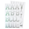 Sticko Alphabet Stickers-Silver Glitter Ombr - 5A002QQV-1GS03