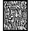 Stamperia Furry Friends Stencil-Numbers And Letters Pattern - 5A003CVK-1H93L