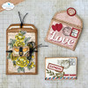 Elizabeth Craft Clear Stamps-Postcard Parts - 5A003DHP-1H9QC