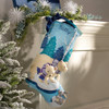 Bucilla Felt Stocking Applique Kit 18" Long-Polar Bear Pair Quilted Delight - 5A003GR1-1HBM0