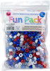 3 Pack - CousinDIY Pony Beads 6mmX9mm 500/Pkg-Patriotic Mix - 5A0035JJ-1H6TM - 191648187939