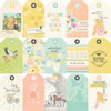 25 Pack - Simple Stories Pooh Baby Double-Sided Cardstock 12"x12"-Tag Elements - 5A003CSD-1H8Z6