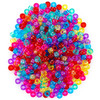 CousinDIY Pony Beads 6mmx9mm 750/Pkg -Transparent Multicolor - 5A0035JF-1H6V0