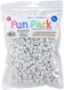 CousinDIY Pony Beads 6mmx9mm 750/Pkg -White - 5A0035JQ-1H6V2 - 191648188028