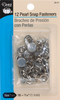 3 Pack - Dritz Pearl Snap Fasteners 7/16" 12/Pkg-White - 25R - 072879100464