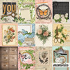 25 Pack - Simple Stories Vintage Junk Double-Sided Cardstock 12"x12"-3X4 Month Elements - 5A003CRW-1H90M