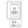 Sizzix Clear Stamp With Framlits Die By 49 & Market 10/Pk-Creative Combos - 5A003DJJ-1H9QY