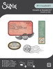 Sizzix Clear Stamp With Framlits Die By 49 & Market 62/Pk-Globetrotter's Mark - 5A003DJ0-1H9RJ - 630454293804