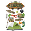 3 Pack - Paper House 3D Stickers 4.5"X7.5"-Camping - STDM268E