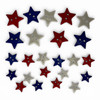 3 Pack - Buttons Galore Craft & Sewing Buttons-All American Stars - 24/Pkg - 5A003M24-1HH8Q