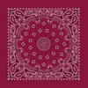 3 Pack - Carolina Hav-A-Hank Paisley Bandanna 22"X22"-Burgundy - B22PAI-23