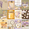 25 Pack - Simple Stories Lavender Fields Double-Sided Paper12"X12"-3x4 Elements - 5A003JPB-1HDYB
